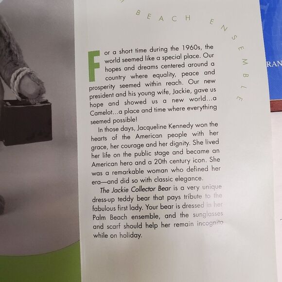 The Franklin Mint The Jackie Collector Bear - Picture 7 of 13